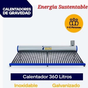 Calentador solar por gravedad Seven Sun 360 litros